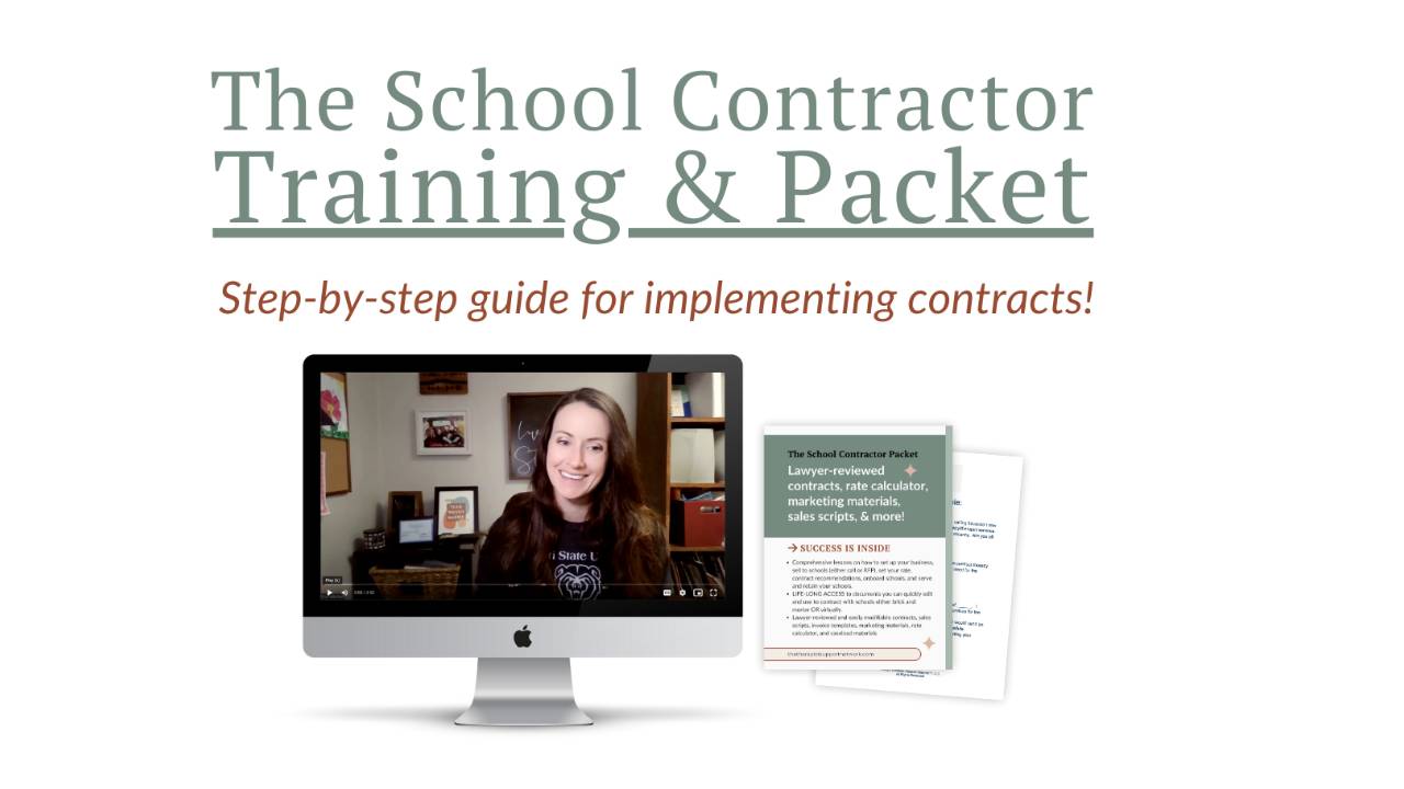 The Therapist Support Network Training & Packet School Contractors
