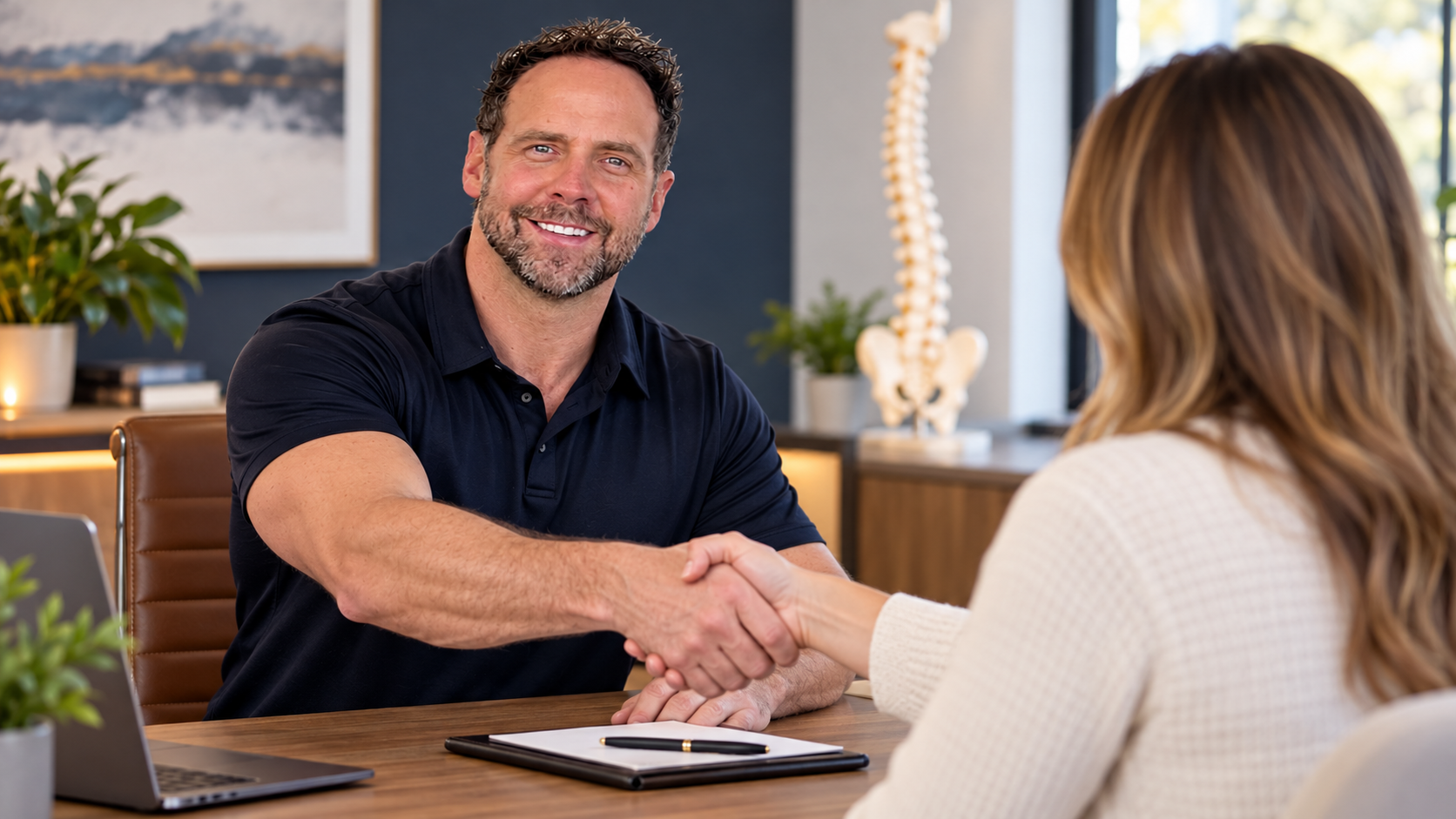 Dr. Ben guiding a confident patient enrollment conversation