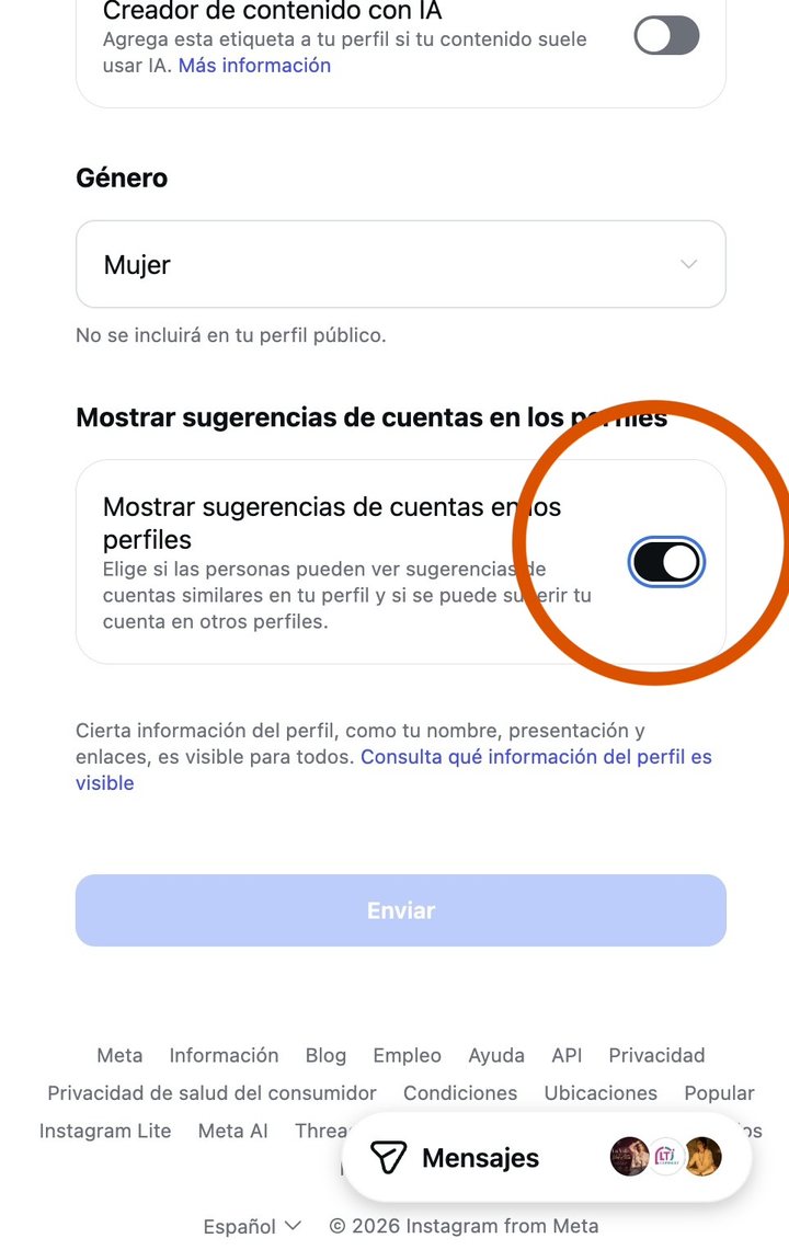 Captura del ajuste 6: Anúnciate gratis