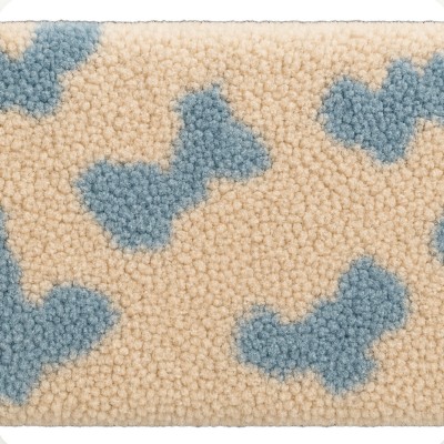 Textura de lana beige y azul