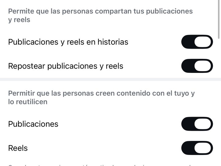 Captura del ajuste 10: Que te reutilicen y compartan