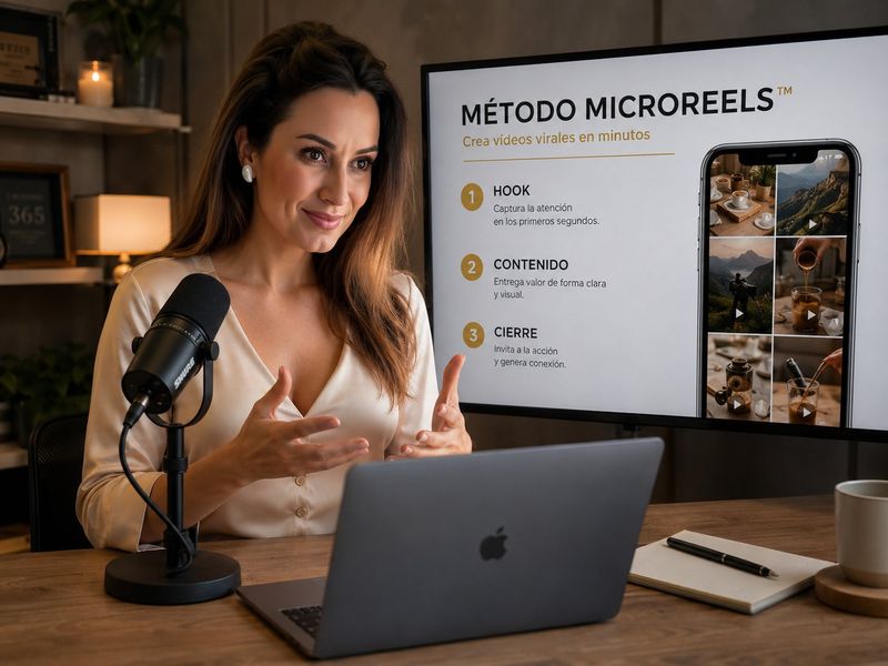 Marta Miller enseñando el Método MicroReels