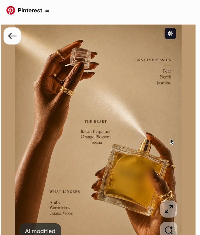 Referencia de perfume en Pinterest