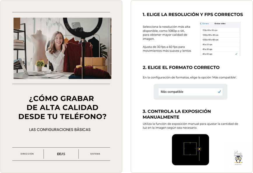 Cómo configurar la cámara del móvil para grabar en alta calidad