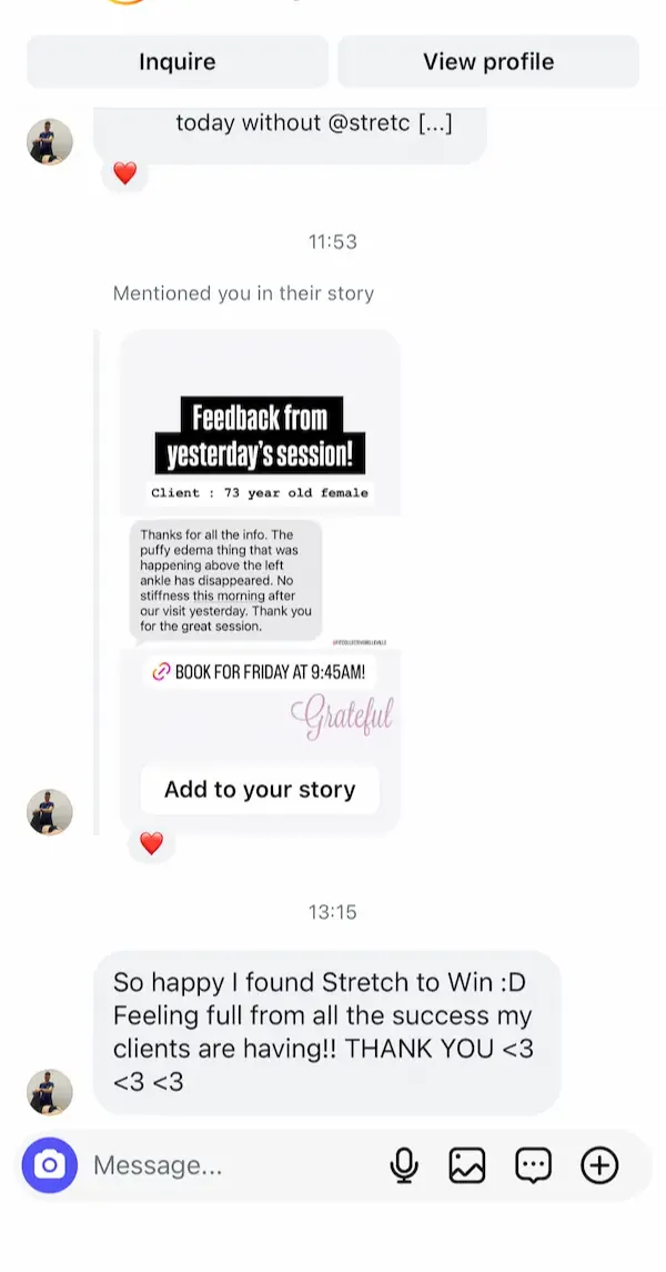 Message from a graduate about their FST results