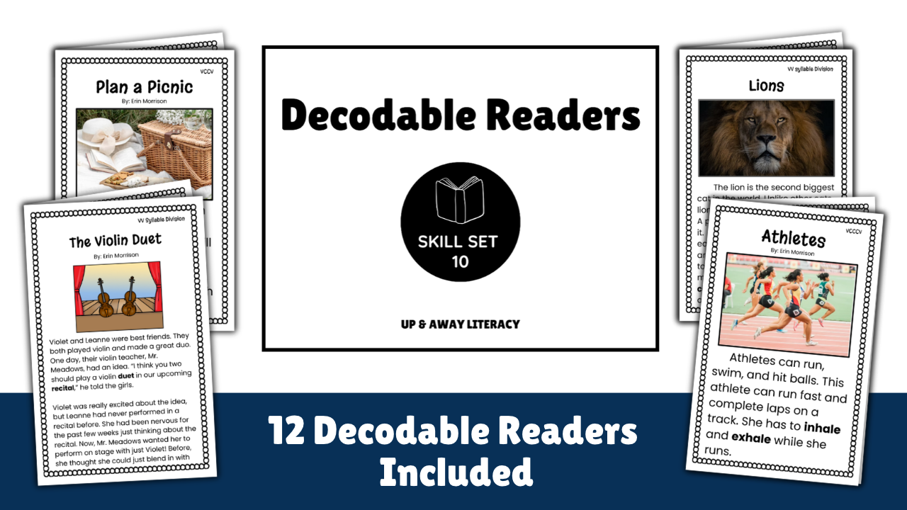 Decodable Readers: Skill Set 10 (Multisyllabic Words)