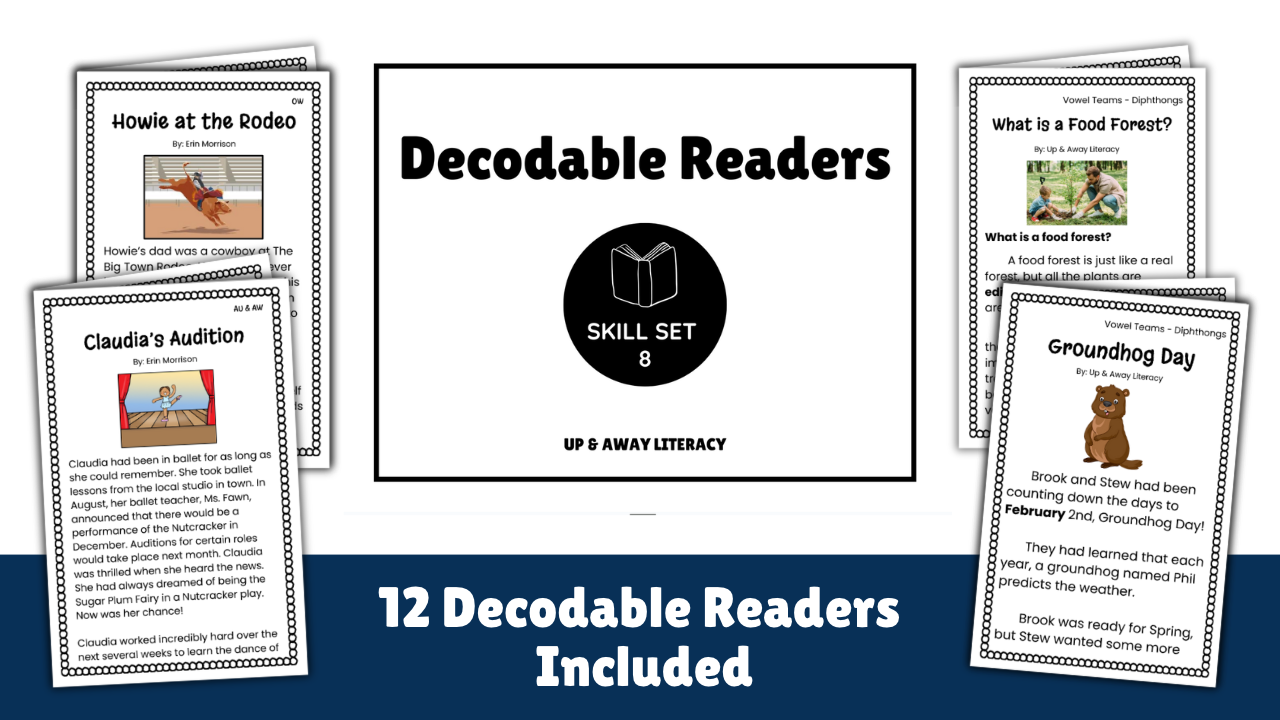 Decodable Readers: Skill Set 8 (Diphthongs)