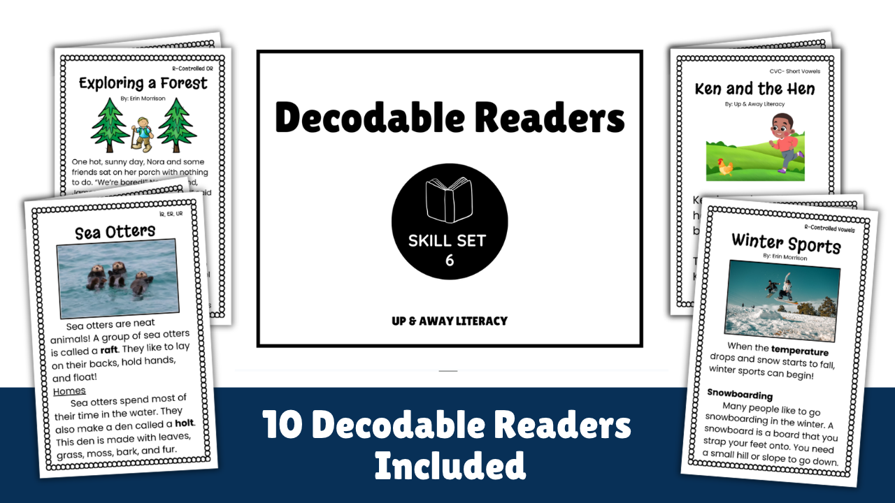 Decodable Readers: Skill Set 6 (R Controlled Vowels)