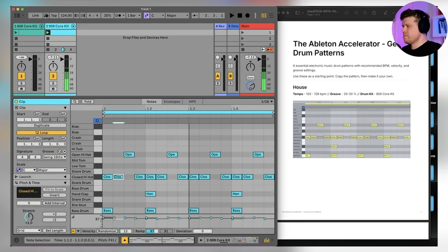 The 3 Part Drum Framework inside Ableton Live