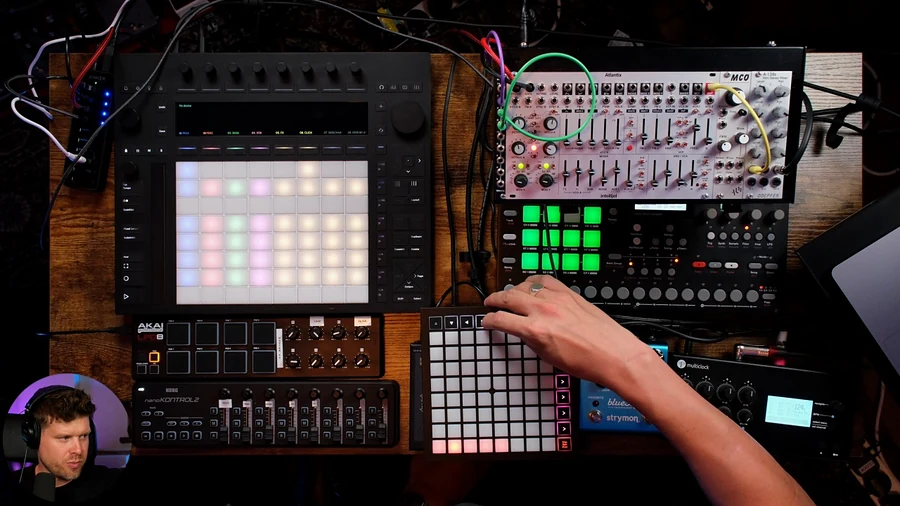 A finalised Ableton live set with routing, click and MIDI mapping locked in