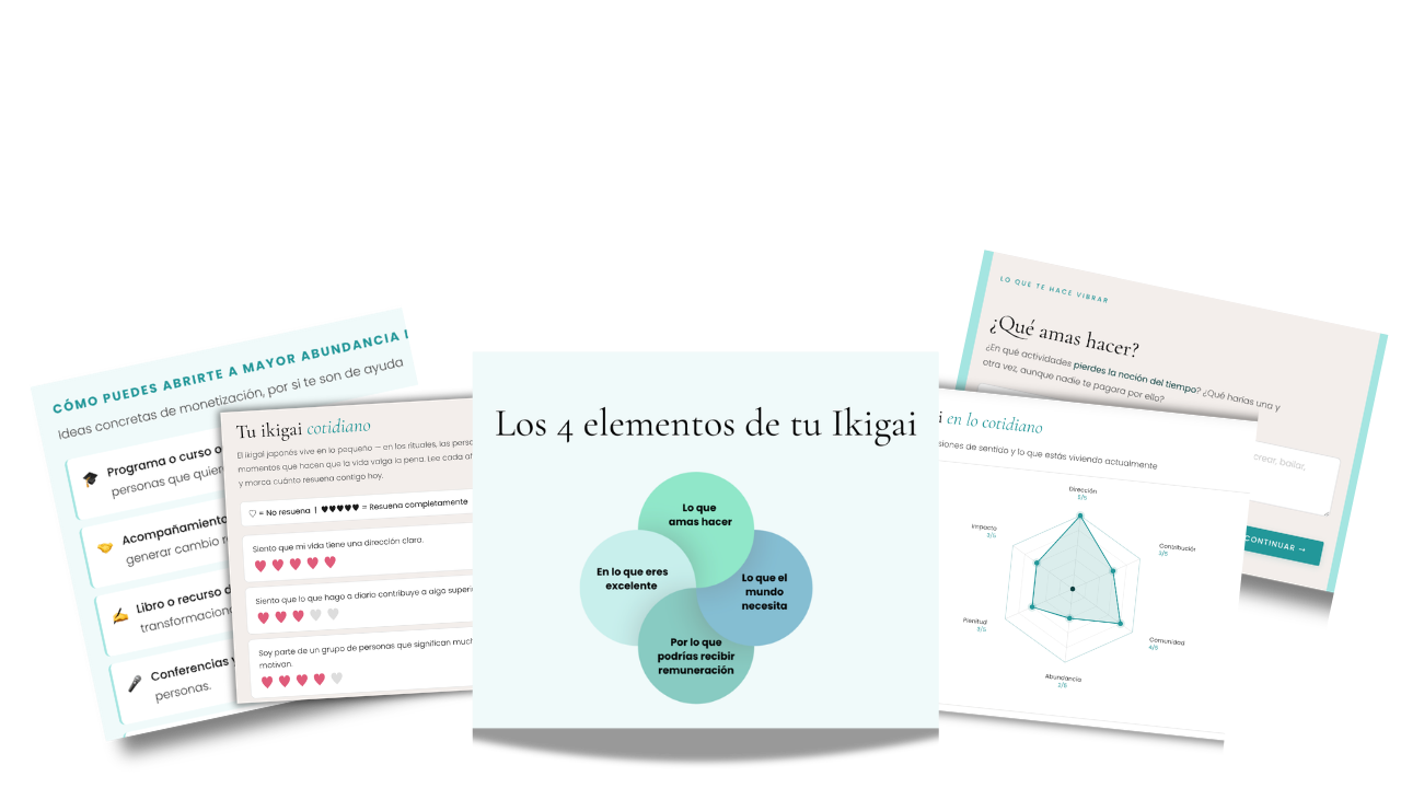 Vista previa de tu reporte Ikigai