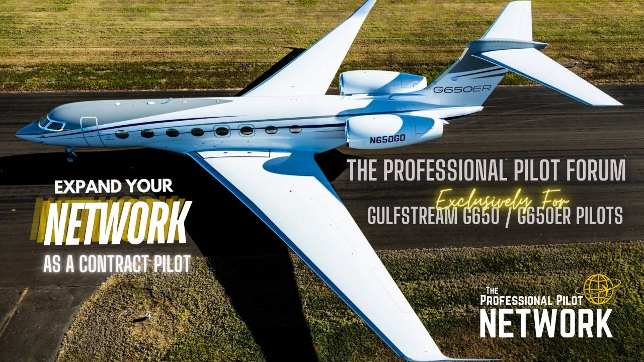 Contract Opportunities For Pilots Of GULFSTREAM G650/G650ER Aircraft