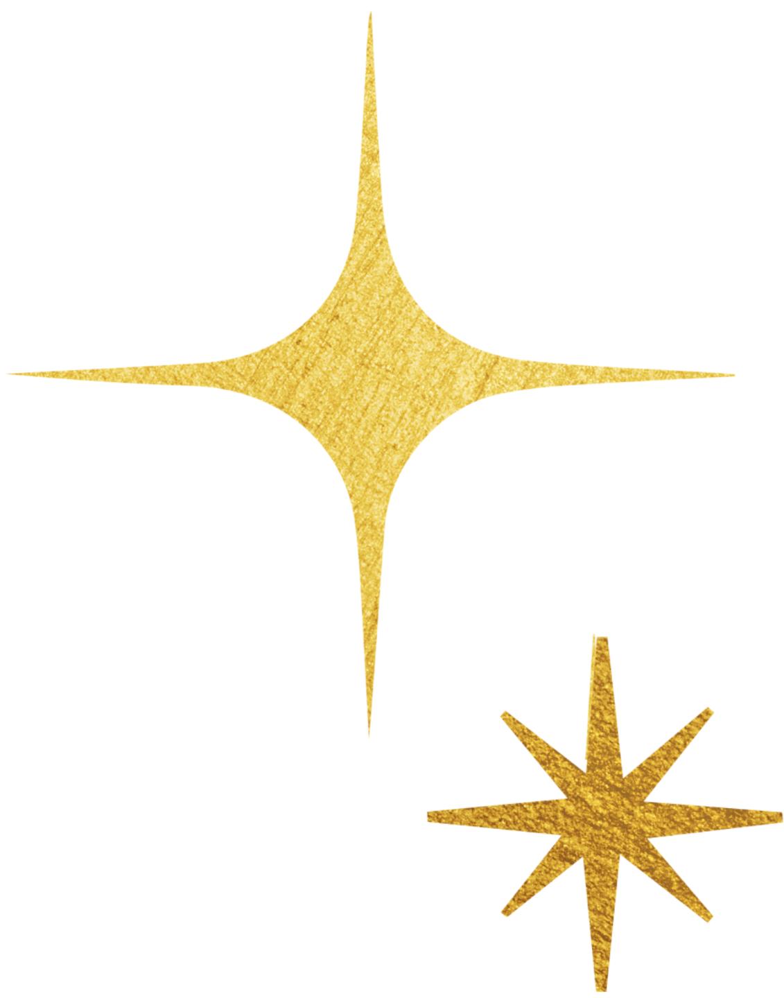  Graphic of metallic gold sparkles