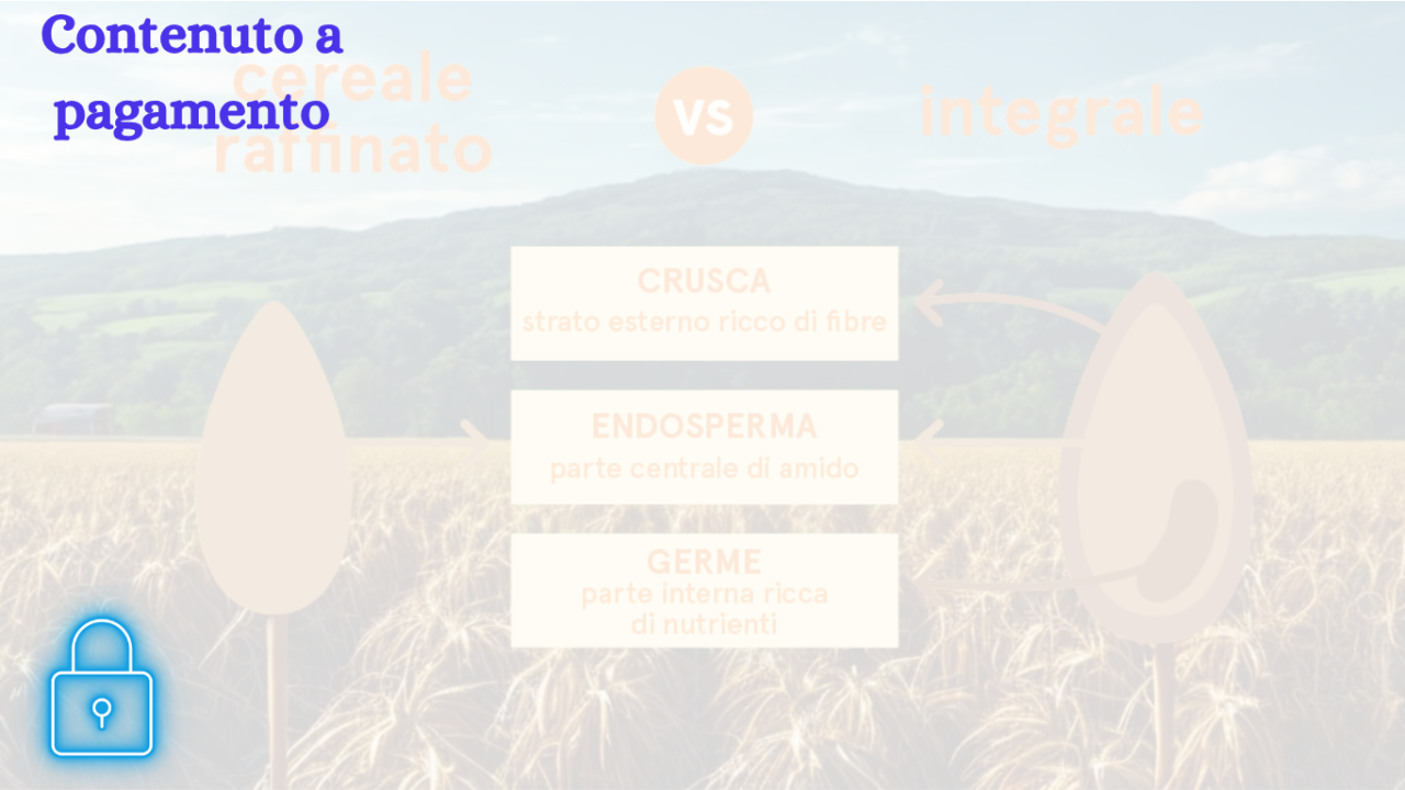 Cereali integrali e raffinati, differenze