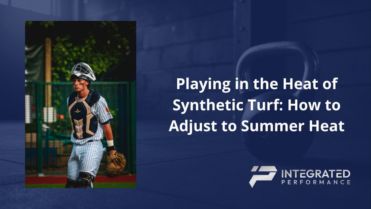  A high school baseball player sitting on a dugout bench with ice on his shoulder during a hot summer tournament.