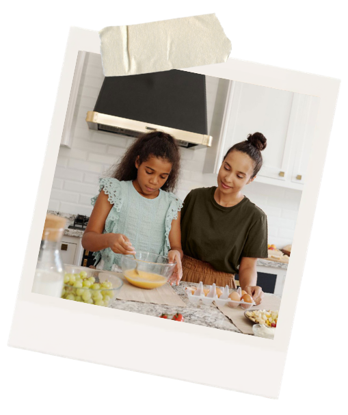 Mother and child sharing a positive mealtime experience and developing healthy eating habits