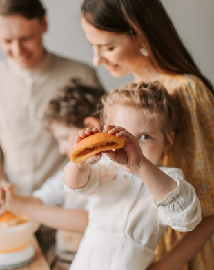 Children exploring food through fun activities in a supportive community