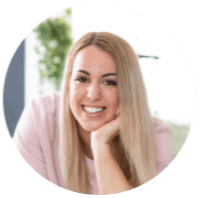 A circular image of Nicole Murray from She Create Co. Optimised Digital review and testimonial.