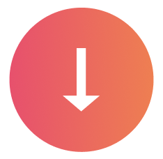 An orange arrow point down towards a Facebook ads masterclass.