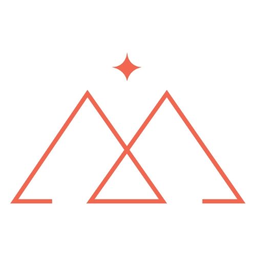 A stylised graphic of two triangles overlapping. 