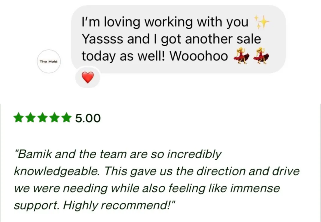 Optimised Digital reviews. I'm loving working with you. This gave us the direction and drive we were needing while also feeling like immense support.