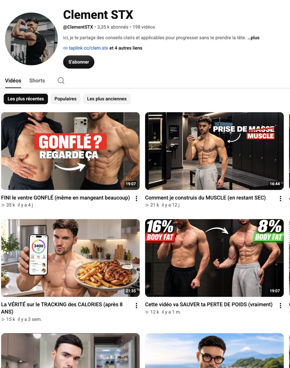 Compte Clement STX (YouTube)