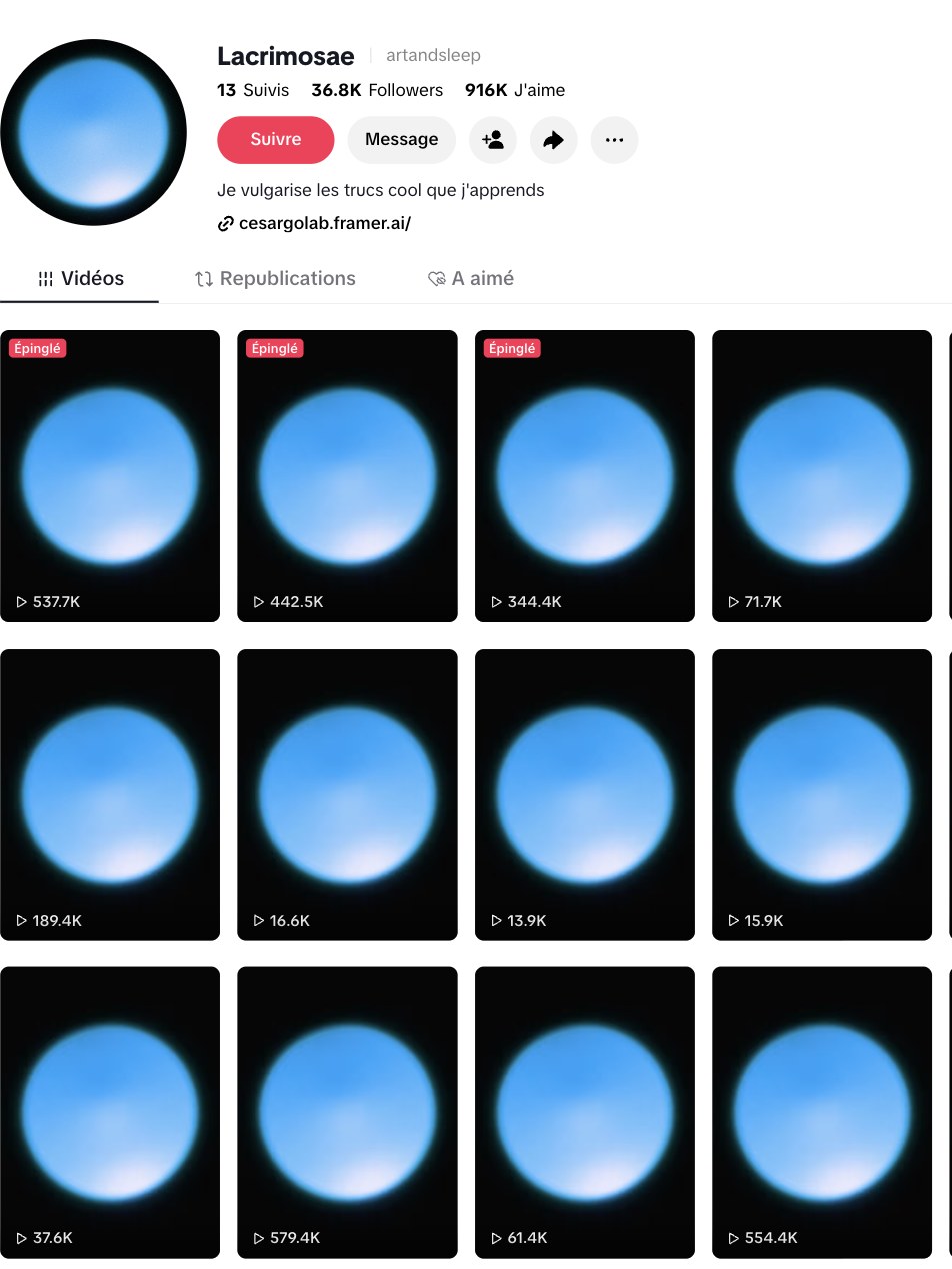 Compte Lacrimosae (TikTok)