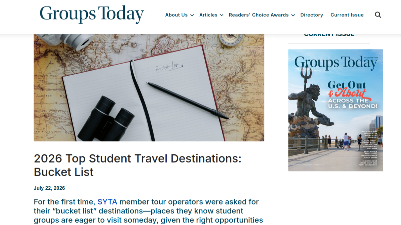 Bucket list destinations