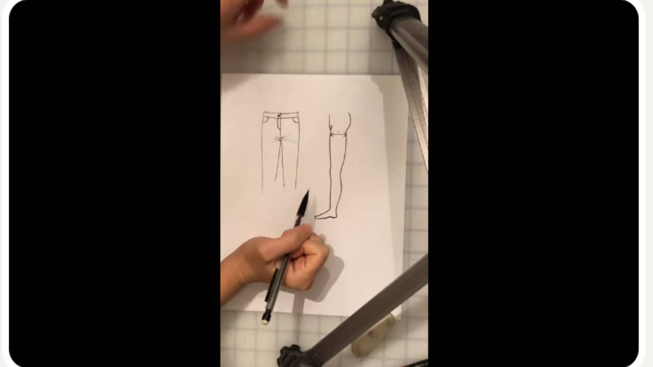 Fix Front Rise Wrinkles on Pants Patterns: Compare Thigh Width