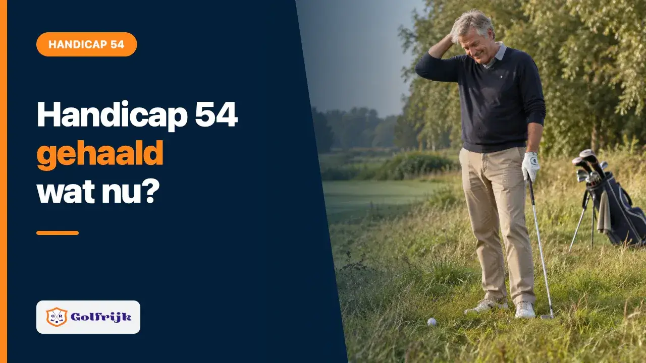 Roy Kullick op de golfbaan bij uitleg voor beginnende golfers