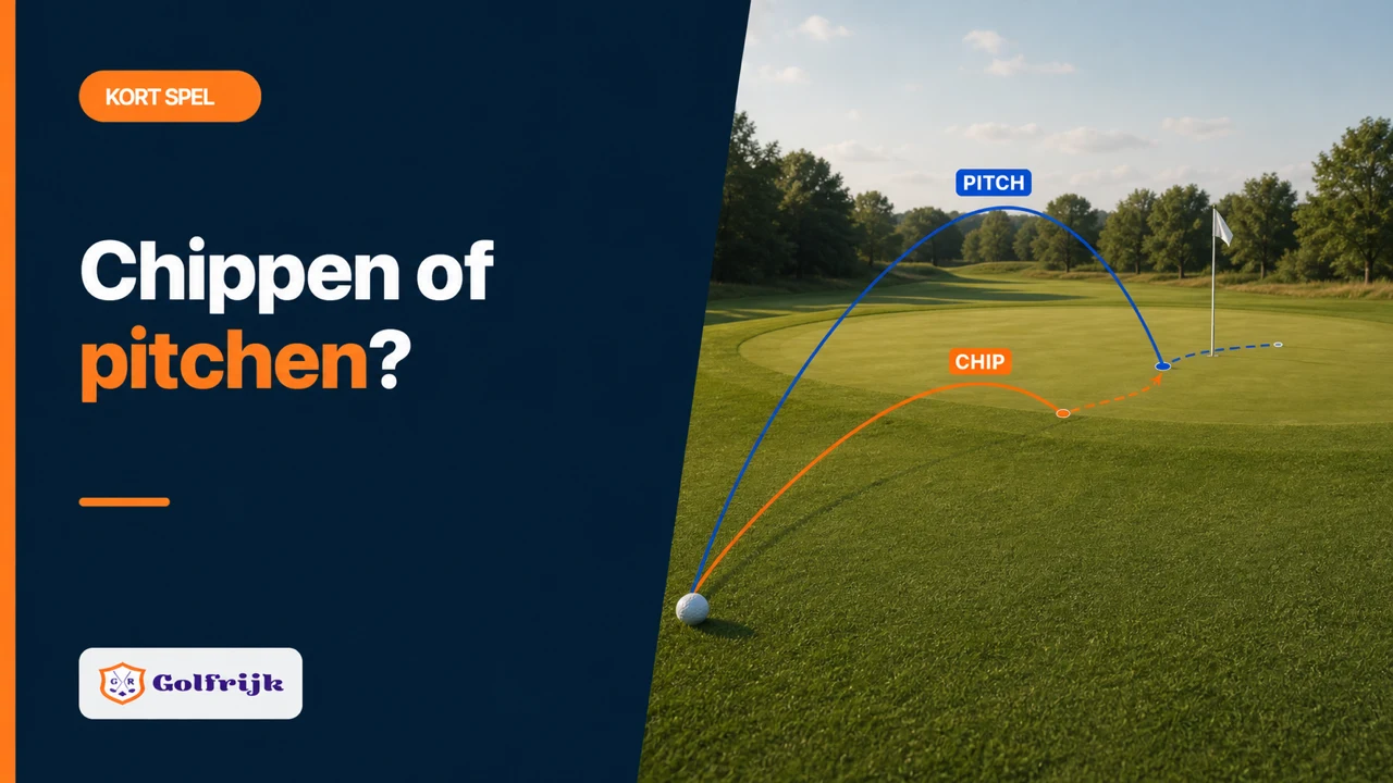 Golfrijk artikel over het verschil tussen chippen en pitchen