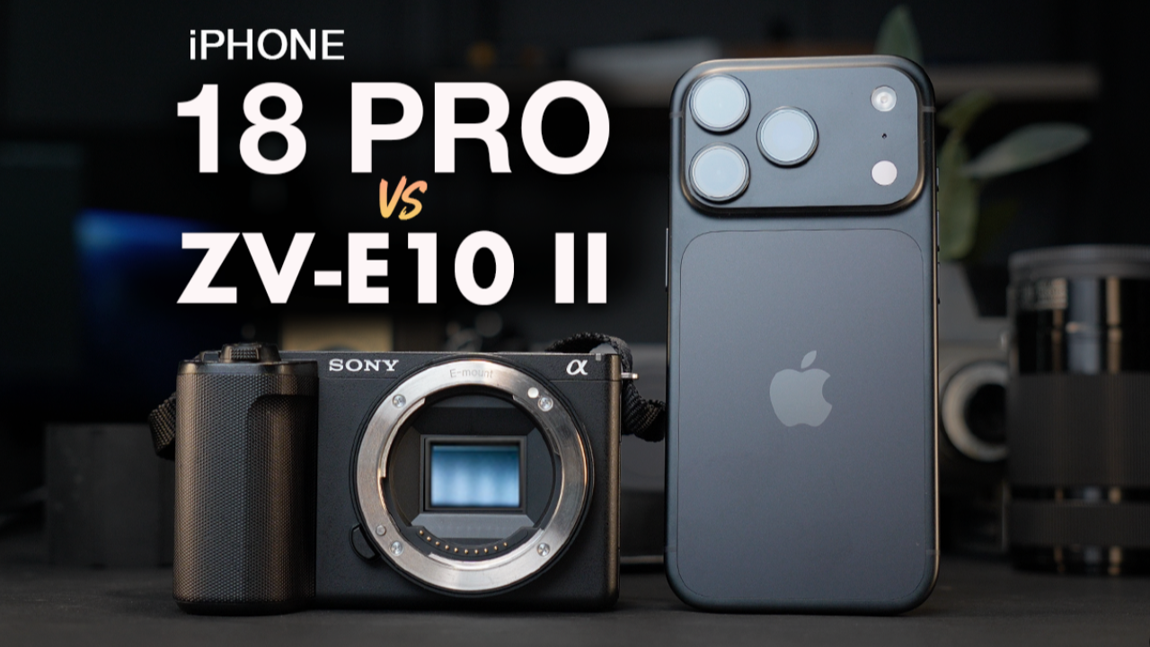 Apple iPhone 18 Pro vs Sony ZV-E10 II camera comparison
