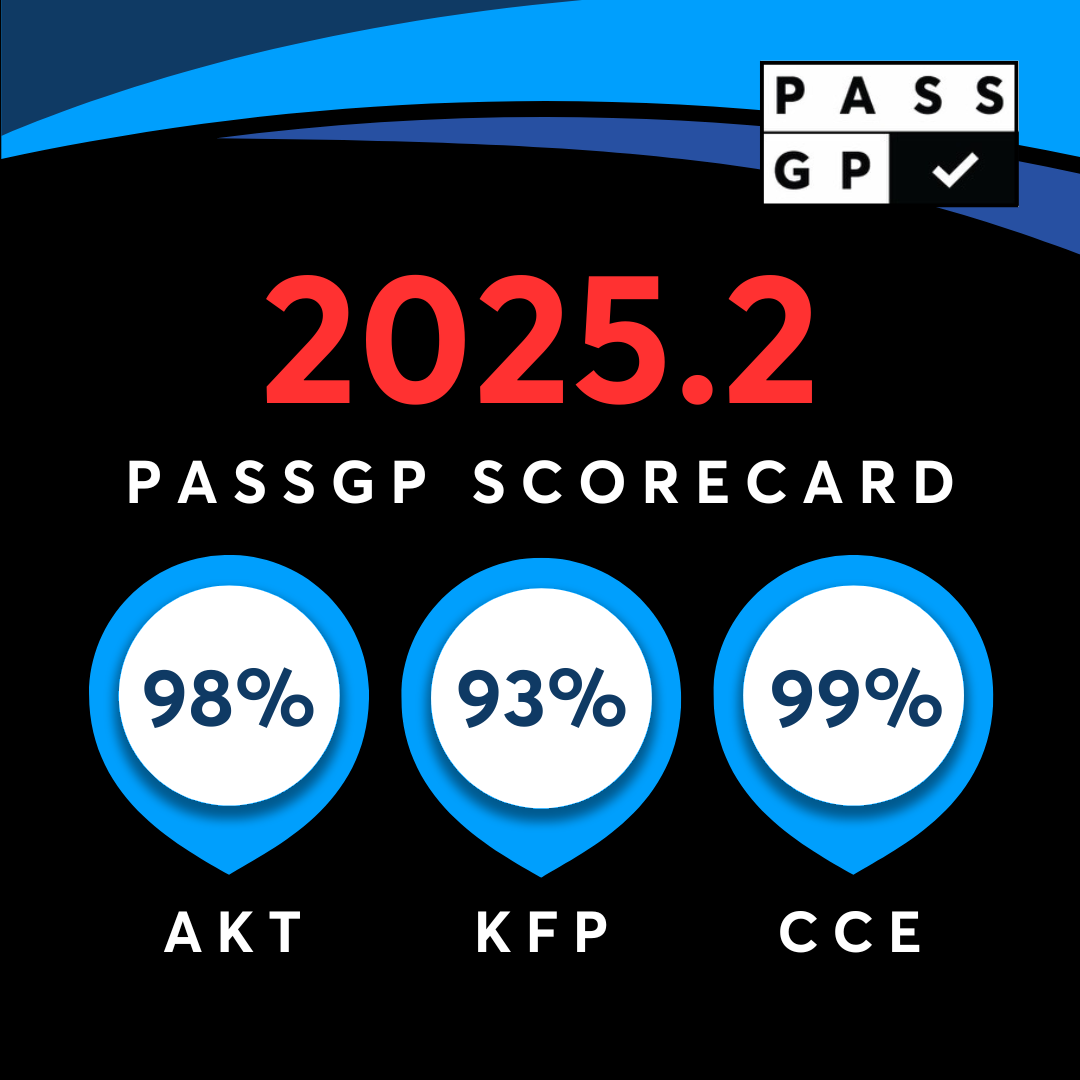 Achieving a 93% pass rate in the KFP MSQ and 98% pass rate in the KAT and CCE, PassGFP RACGP is Australia's Leading Examination Preparation Platform.