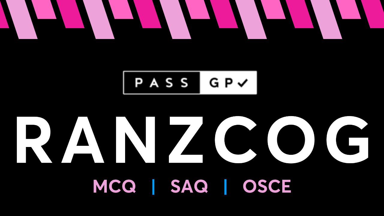 1500 MCQ questions, 700 SAQa and 500 OSCE cases, with a free mock exam with every PassGP RANZCOG Exam Package