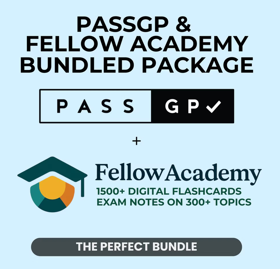 PassGP & PassRACGP Fellow Academy Bundle with PassGP & Digital Flashcards Combination Package