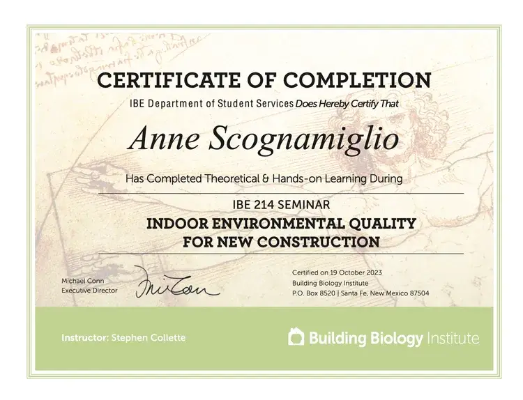 Building Biology Institute — USA