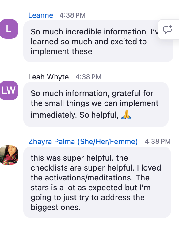 Student message from the Coven