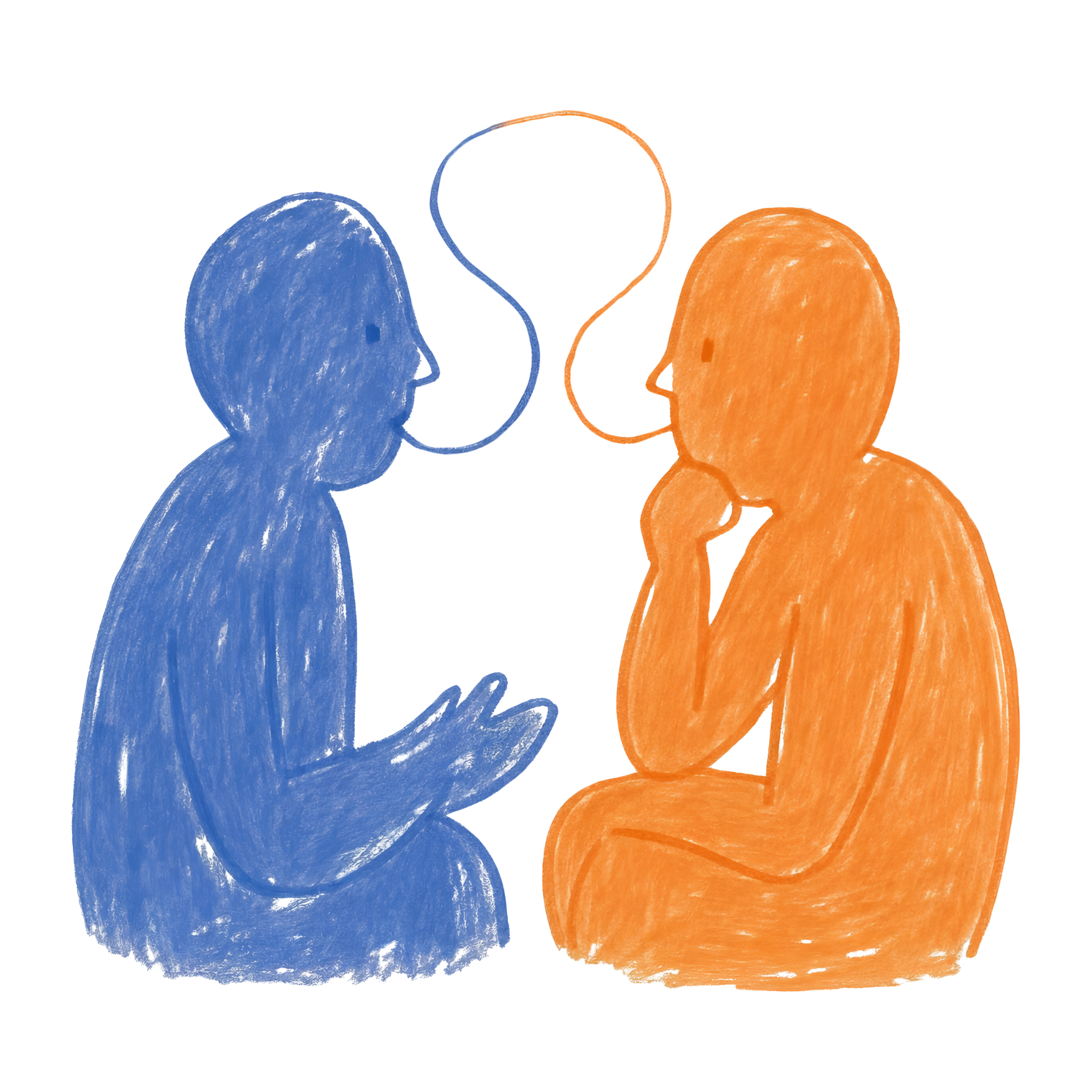 Illustration of miscommunication and disconnection between people