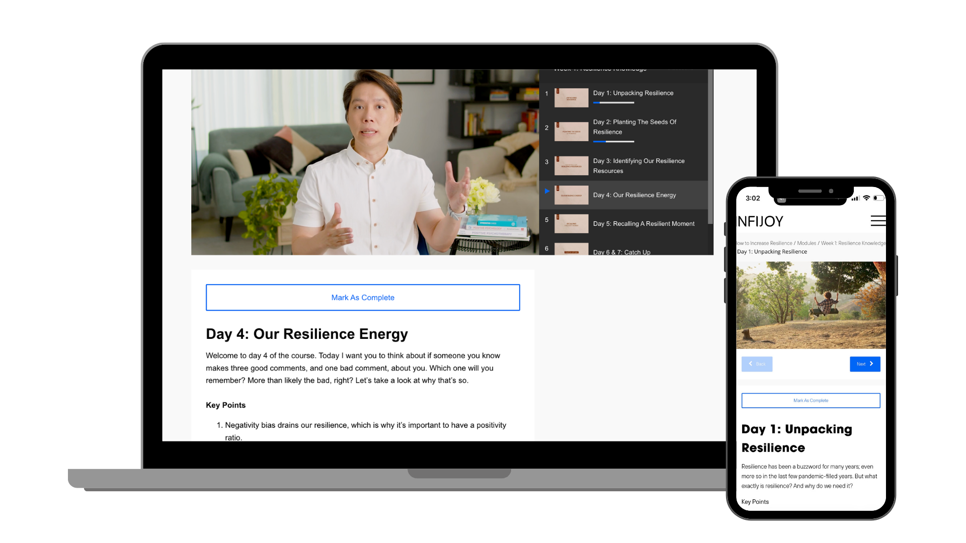 How to Increase Resilience shown across digital devices