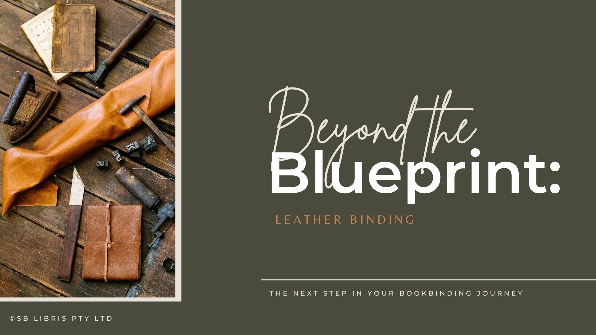Beyond the Blueprint: Leather Binding course cover