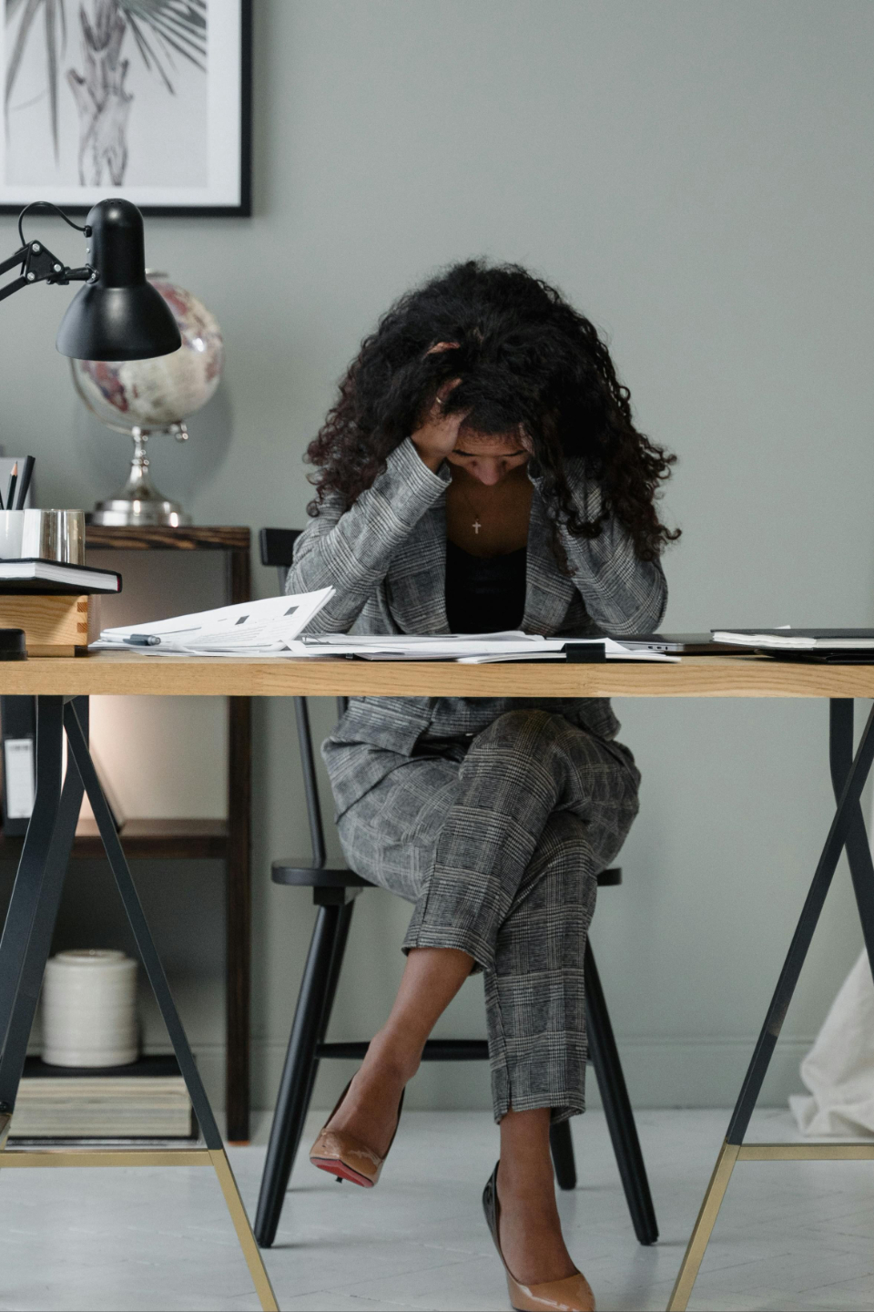 high-achieving woman overthinking under pressure
