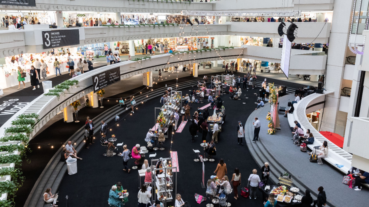 A view inside of the Atlanta Gift Market inside the 