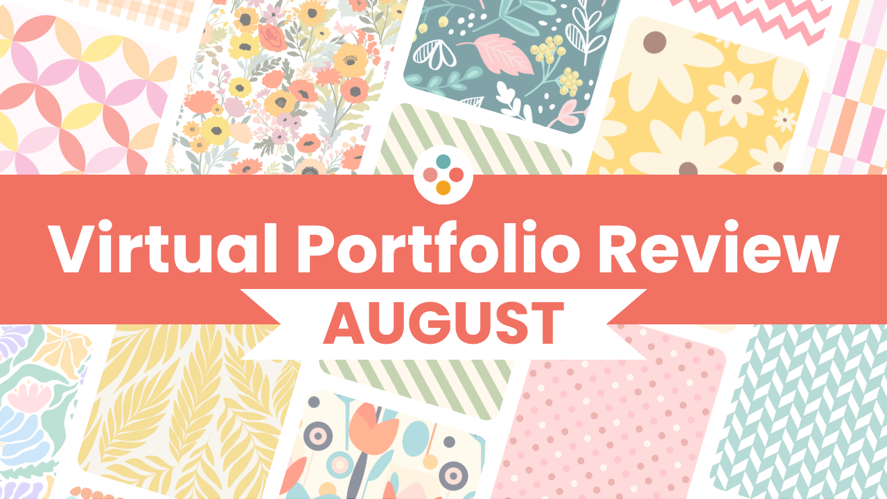 August Virtual Portfolio Review Banner.