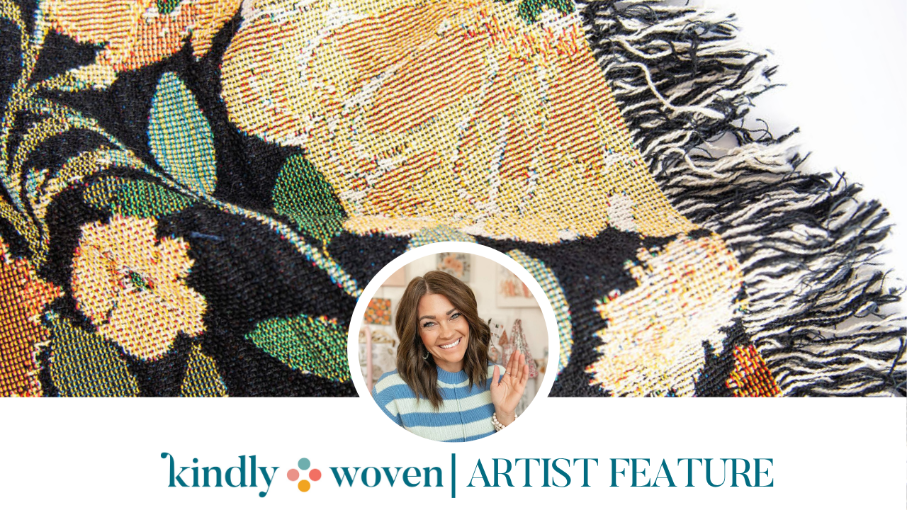 Kindy Woven Artist Feature banner.