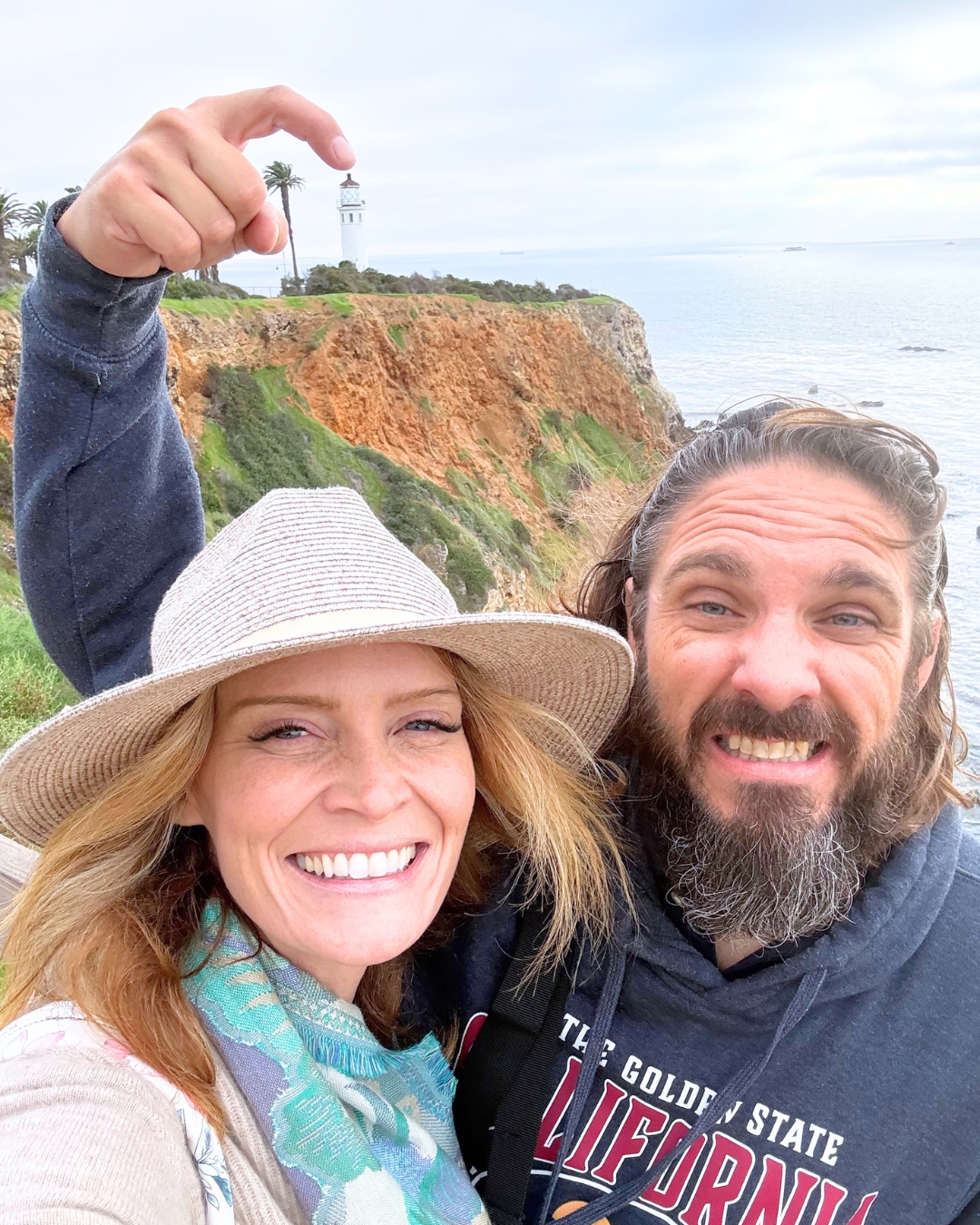 JJ and Michael at Point Vicente Lighthouse