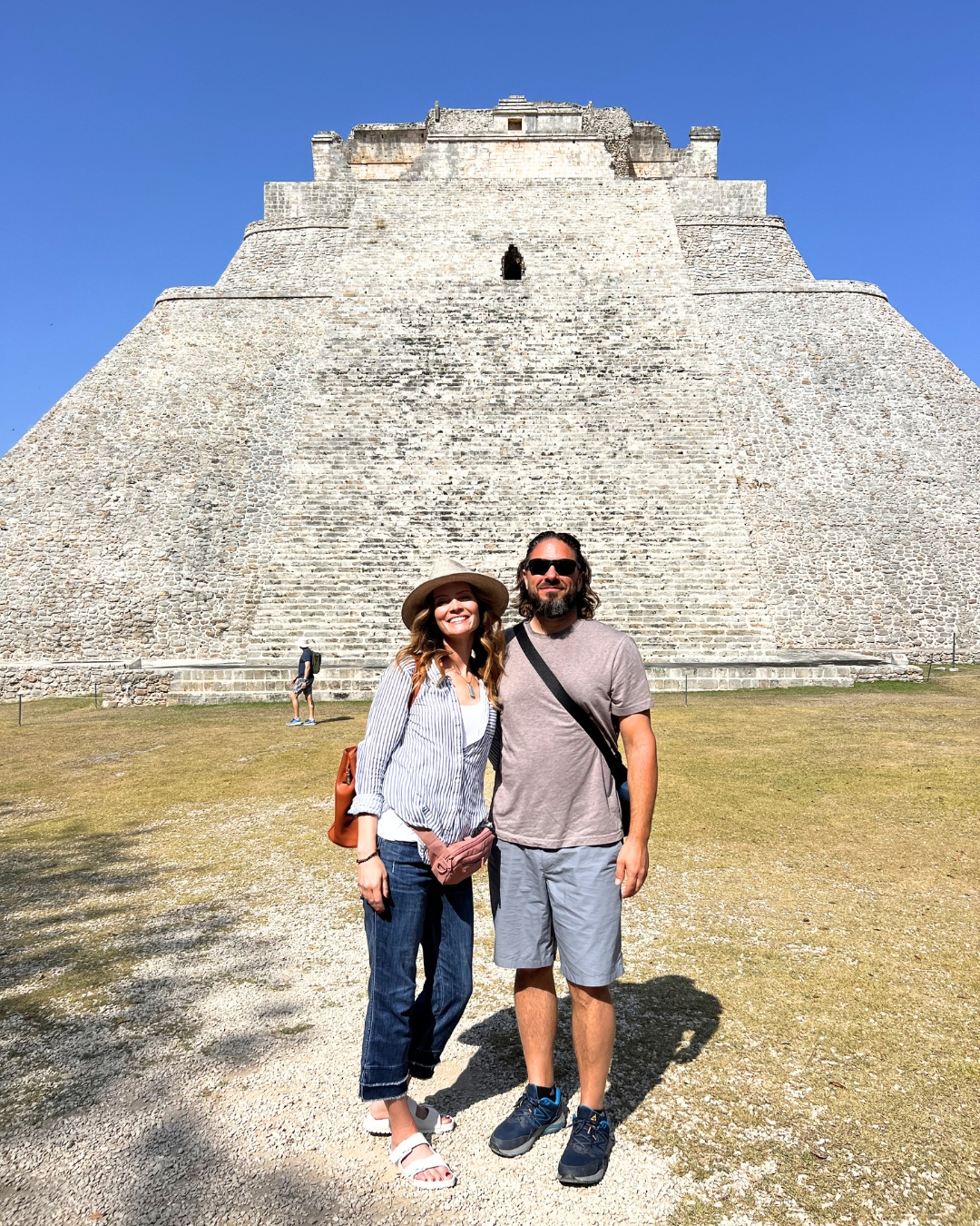 JJ and Michael at Uxmal, Mexico