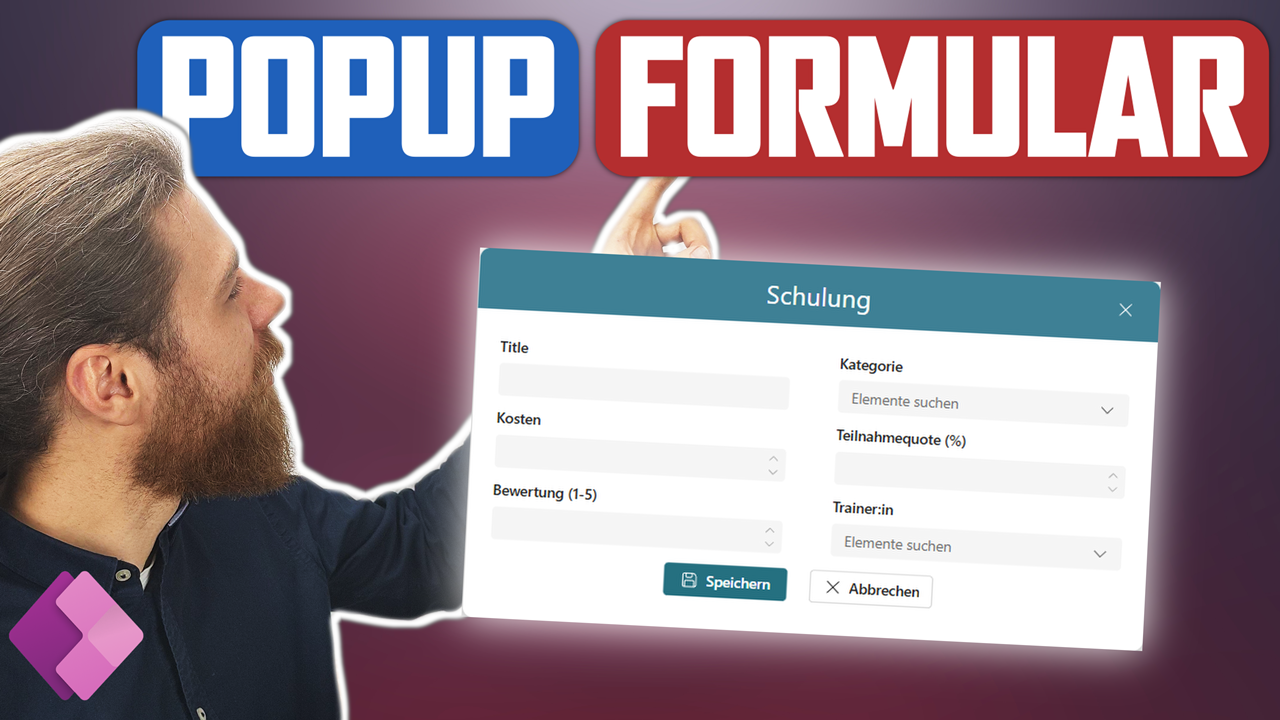 Power Apps PopUp Formular