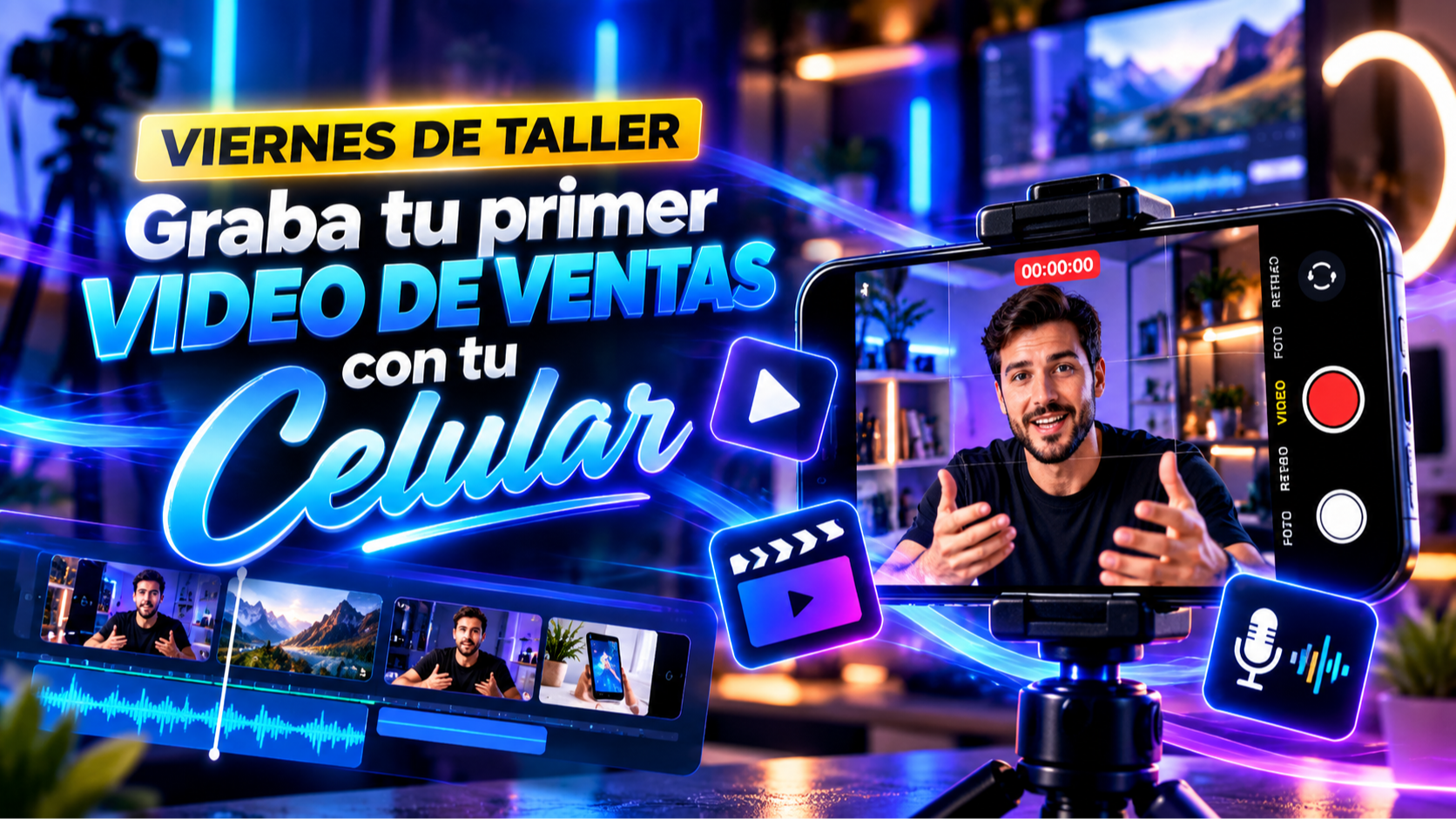 Graba tu primer video de ventas con tu celular