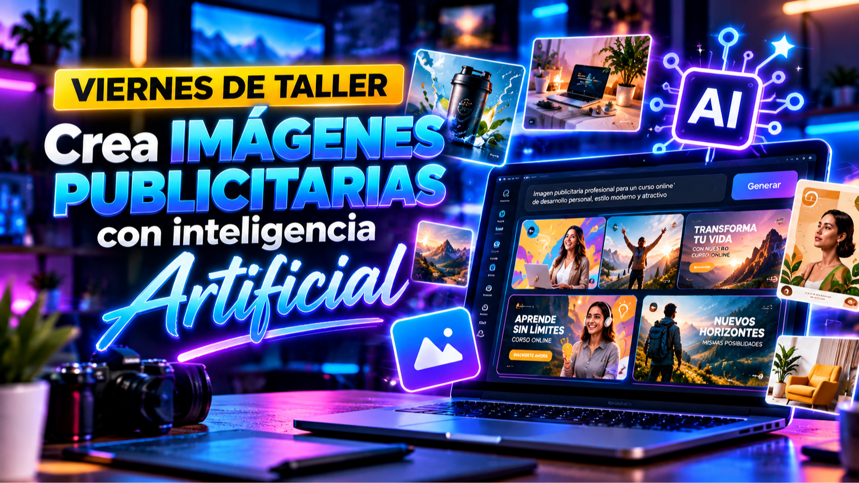 Crea imágenes publicitarias con inteligencia artificial