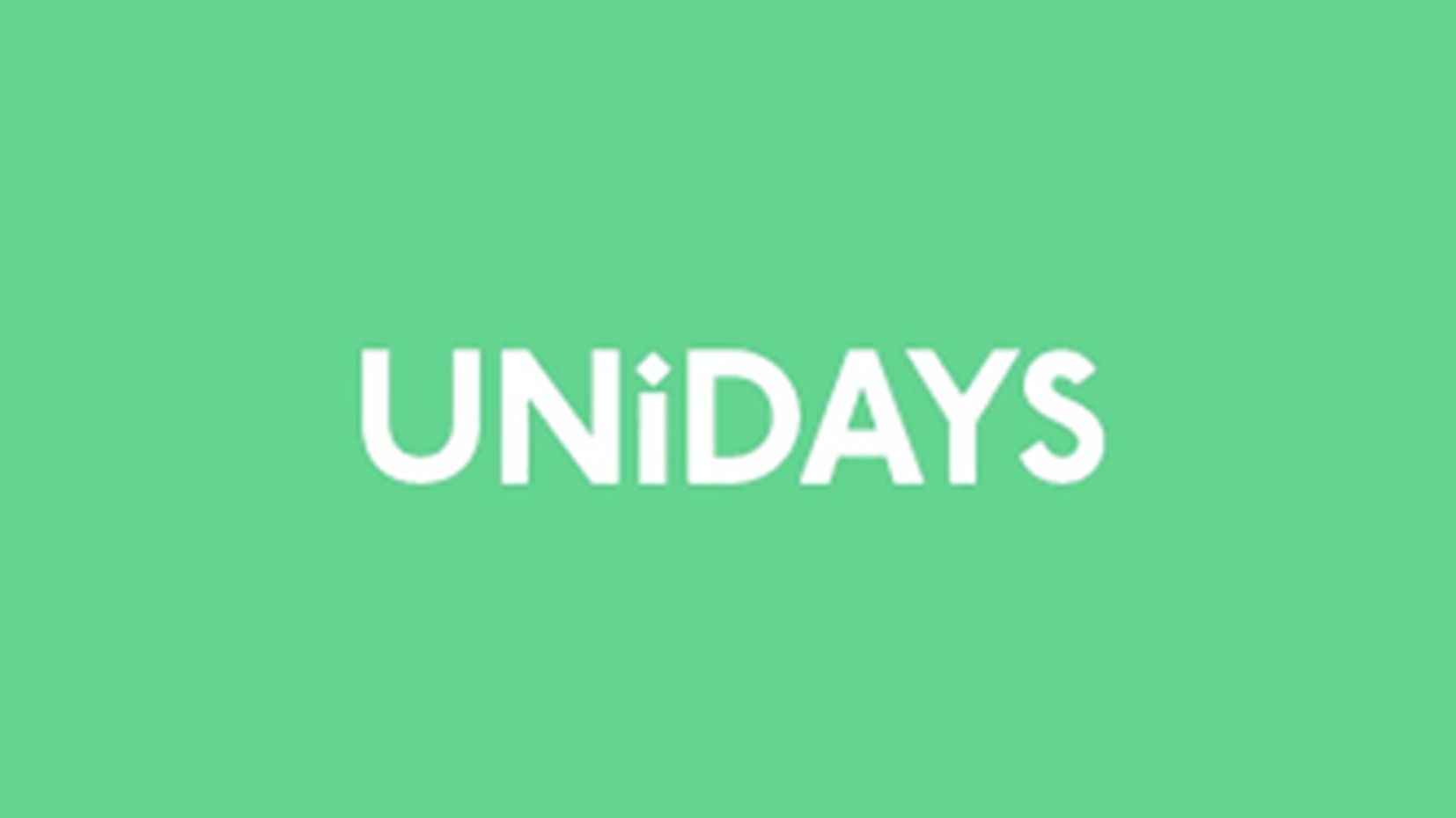 Logo for UniDays - Green Background, white text